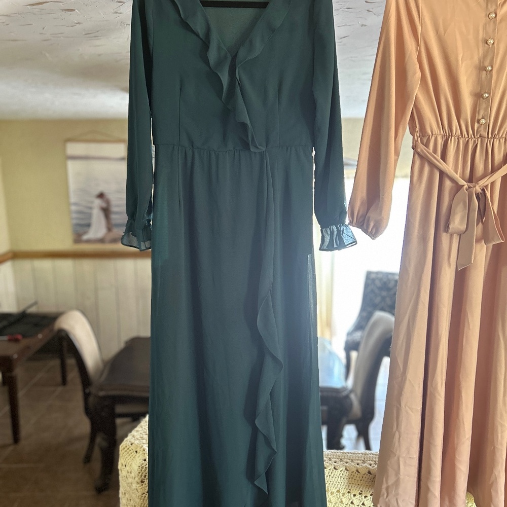 Courtney Toliver Wrap Dress in Green